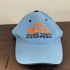 Vintage Orange County Choppers (OCC) Embroidered Hat - Sky Blue